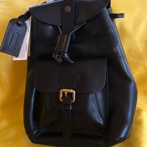 Old Trend ISLA black leather backpack NEW WITH TAGS